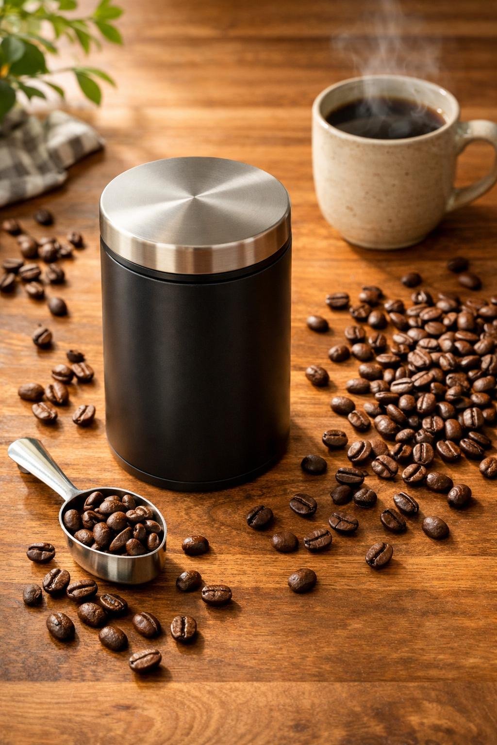 Best coffee canister for keeping coffee beans fresh on a home kitchen counter. Best Coffee Canisters Keep Beans Fresh
